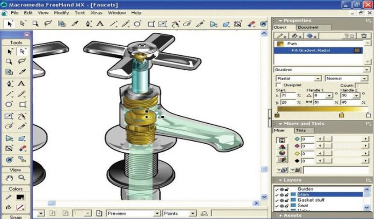 Freehand MX de Macromedia Freehand MX de Macromedia